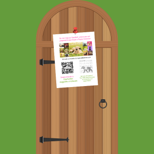 Door with Sample Poster